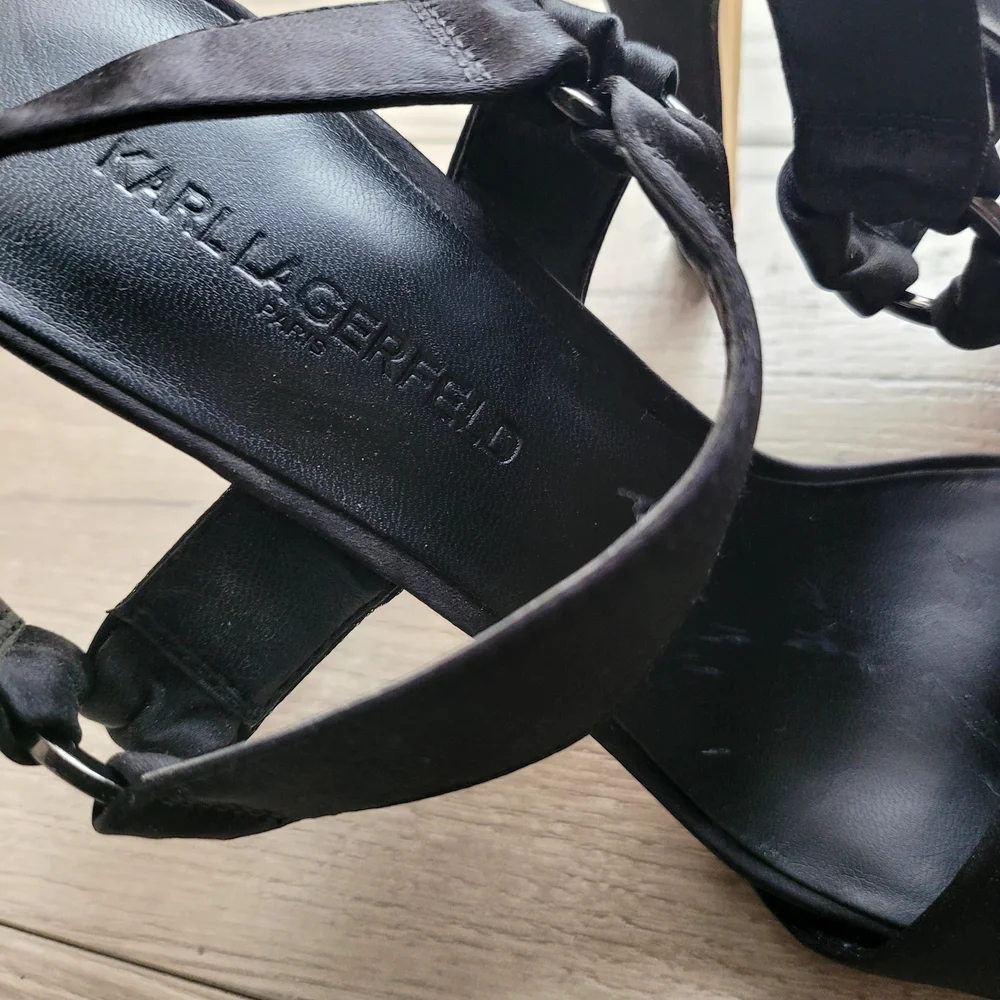 Karl Lagerfeld Black Women's Heels - Picture 8 of 9